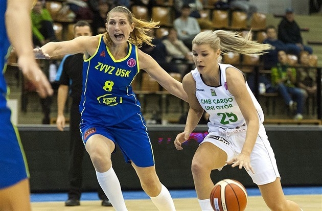 Basketbal: ZVVZ USK Praha - Uni Györ