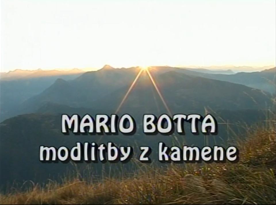 Dokument Mario Botta - Modlitby z&nbsp;kamene