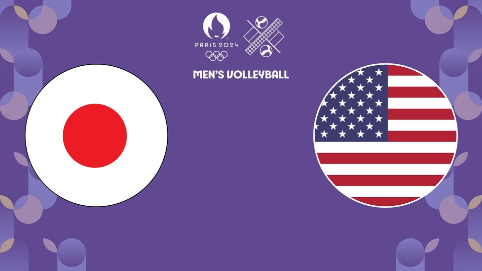 Odbojka: Ljetne Olimpijske igre, Pariz, Francuska, Muškarci, grupa C: Japan - USA
