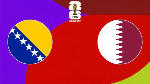 Nogomet, SP 2026.: Bosna i Hercegovina - Katar, 1.pol