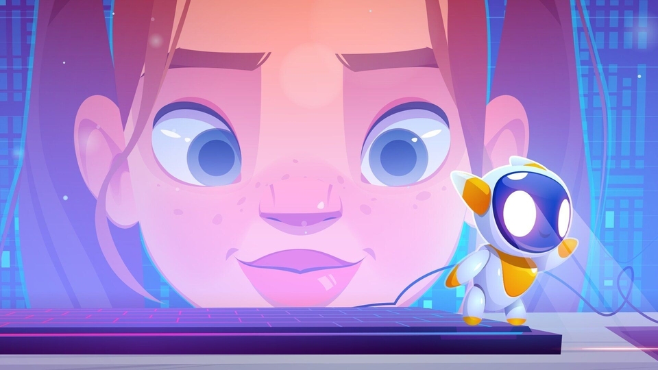 Margot et le robot