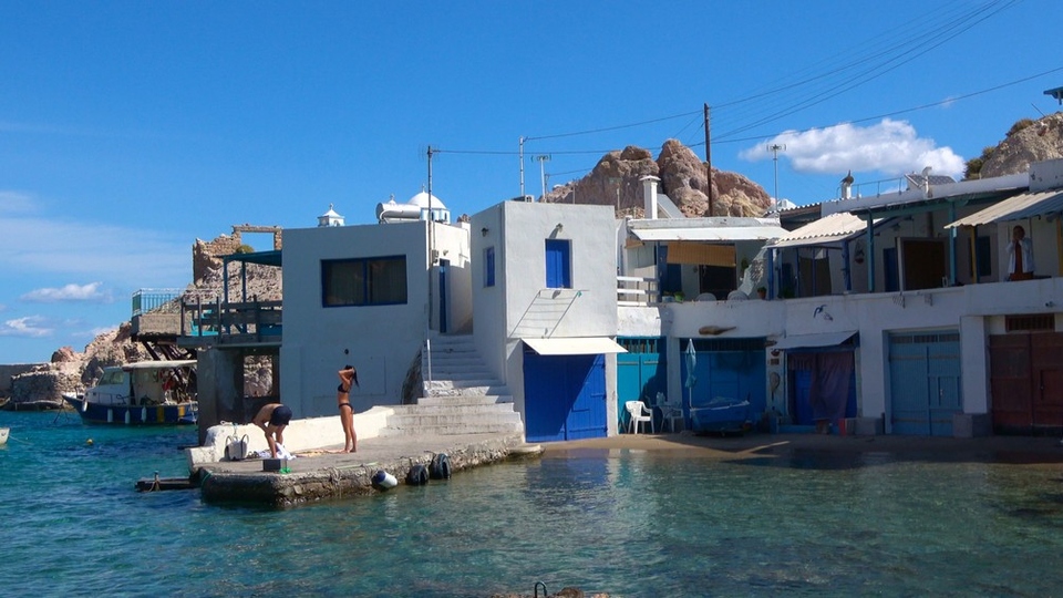 Dokument Santorini a&nbsp;Milos, vulkanické ostrovy