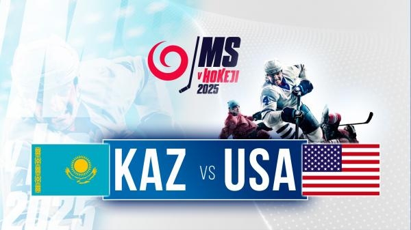 MS v hokeji 2025: Kazachstan - USA
