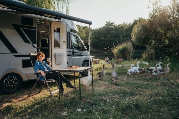 In a motorhome around Hungary