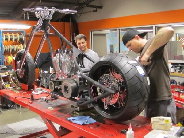Americký chopper - motorka pro pořad Nejnebezpečnější úlovek