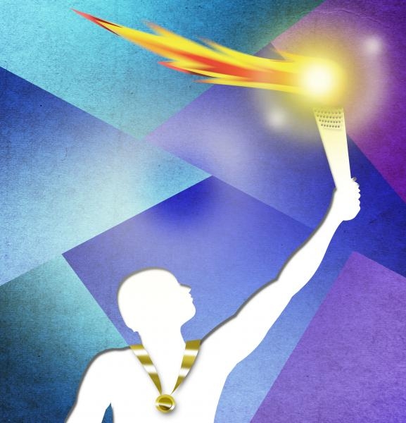 A téli olimpia láng meggyújása